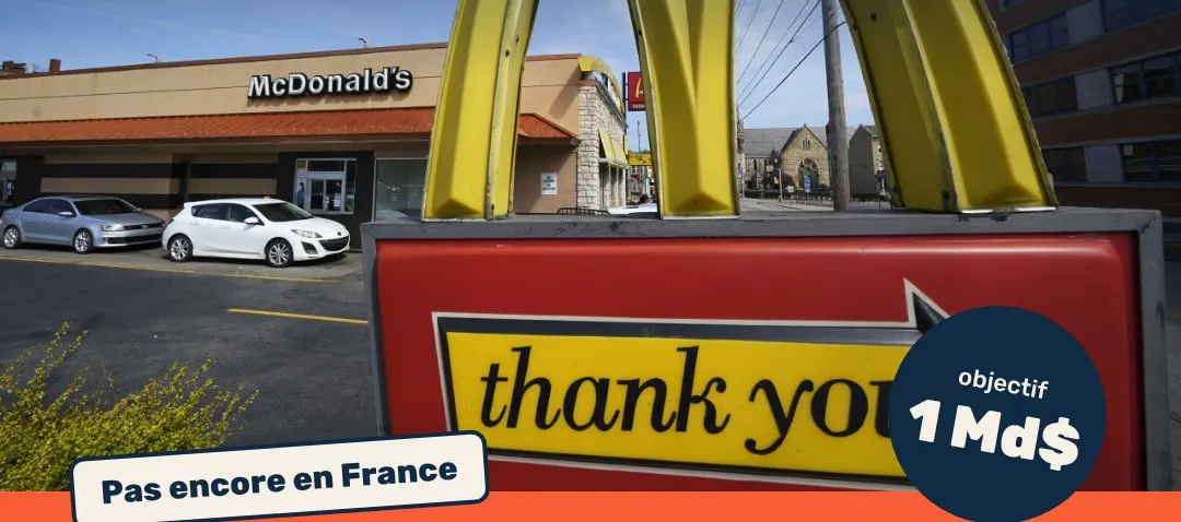Le panneau « thank you » d'un drive McDonald's aux États-Unis