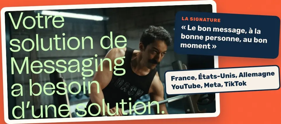 Image de la pub Brevo : « Votre solution de Messaging a besoin d'une solution »